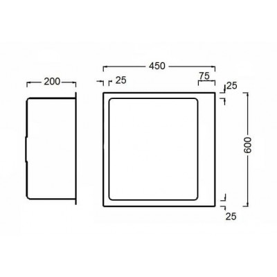 20489 Мойка Envelope silk brush steel 6045